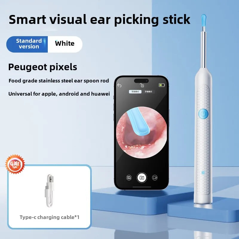 Smart Visual Ear Sticks Otoscope Endoscope Wax Removal Tool Earpick Mini Camera Health Care Ear Cleaner