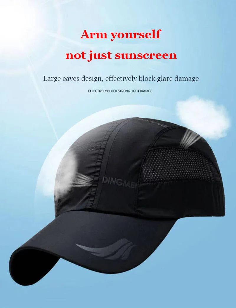 2024 Summer Brand for Men Sports Running Sweat Baseball Cap Male Canada Golf Quick Dry Women Kpop Solid Snapback Bone Mesh Hat