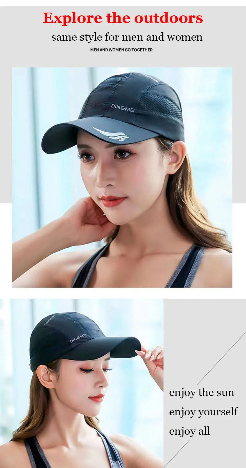 2024 Summer Brand for Men Sports Running Sweat Baseball Cap Male Canada Golf Quick Dry Women Kpop Solid Snapback Bone Mesh Hat