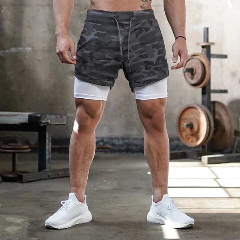Running Shorts Men Gym Sports Quick Dry Workout Training Gym Fitness Jogging Short Pants Summer Men Shorts
