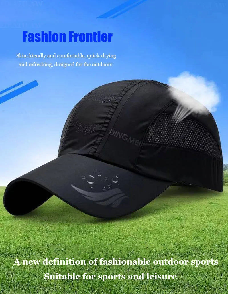 2024 Summer Brand for Men Sports Running Sweat Baseball Cap Male Canada Golf Quick Dry Women Kpop Solid Snapback Bone Mesh Hat