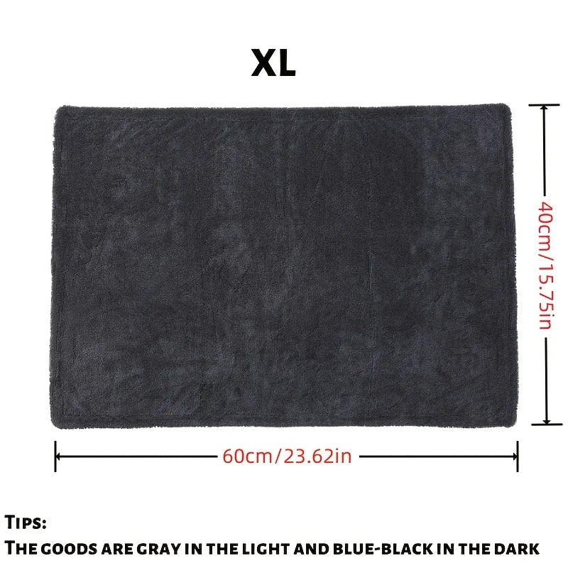 1400GSM 1/2pcs XXL Microfiber Car Drying Towel - Large Double-Sided Twisted Loop Cloth, Ultra Absorbent, Quick Dry, Streak-Free