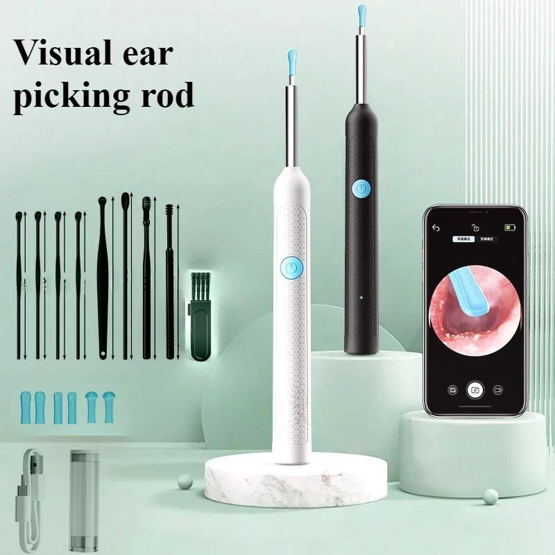 Smart Visual Ear Sticks Otoscope Endoscope Wax Removal Tool Earpick Mini Camera Health Care Ear Cleaner