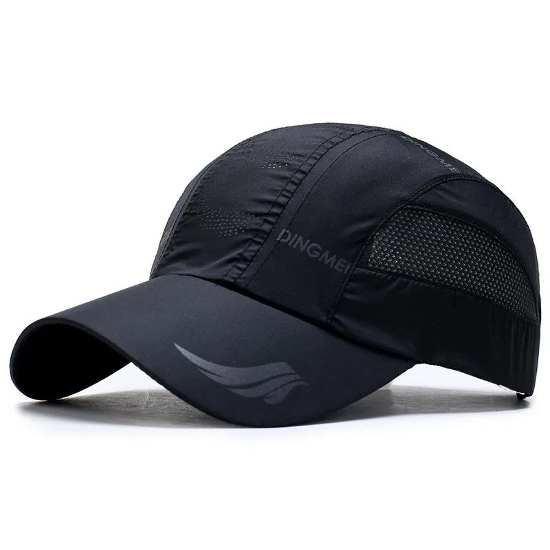 Summer Brand For Men Sports Running Sweat Baseball Cap Male Golf Quick Dry Women Kpop Solid Snapback Bone Mesh Hat