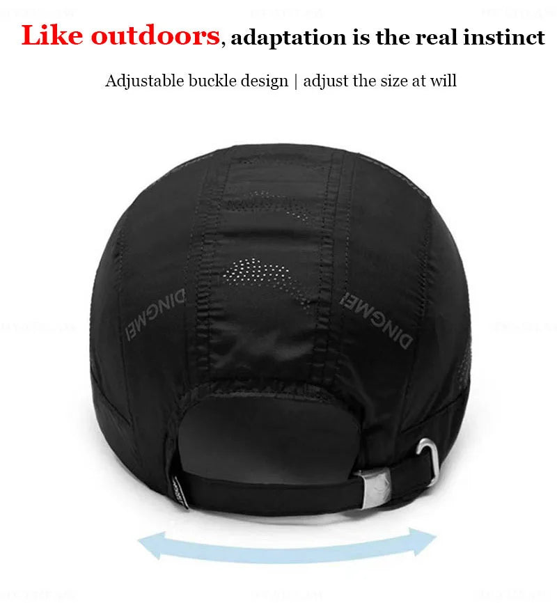 2024 Summer Brand for Men Sports Running Sweat Baseball Cap Male Canada Golf Quick Dry Women Kpop Solid Snapback Bone Mesh Hat