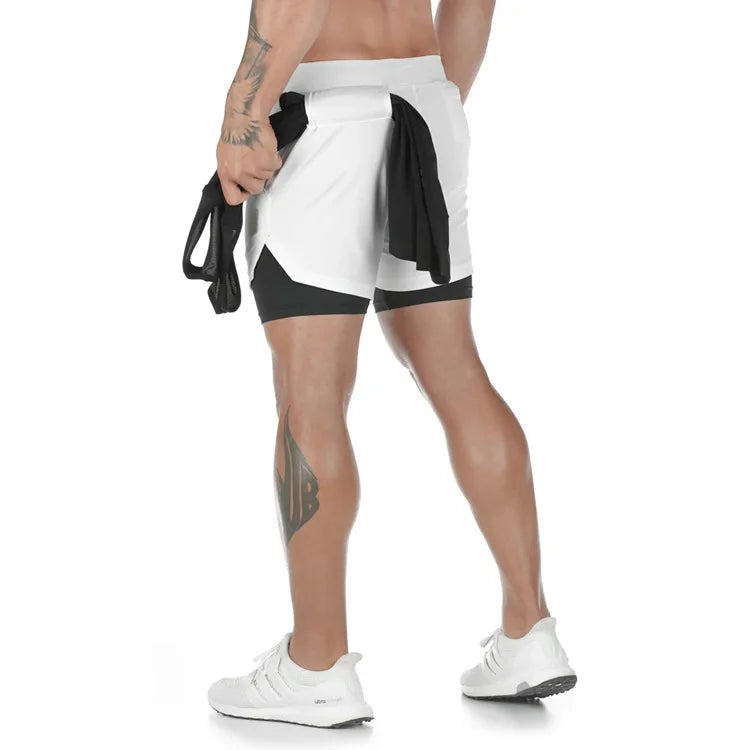 Running Shorts Men Gym Sports Quick Dry Workout Training Gym Fitness Jogging Short Pants Summer Men Shorts