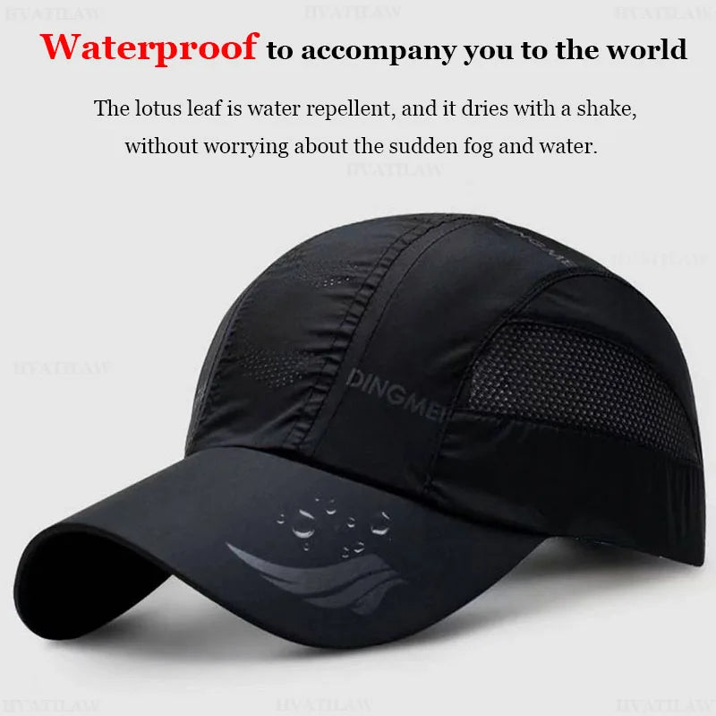 2024 Summer Brand for Men Sports Running Sweat Baseball Cap Male Canada Golf Quick Dry Women Kpop Solid Snapback Bone Mesh Hat