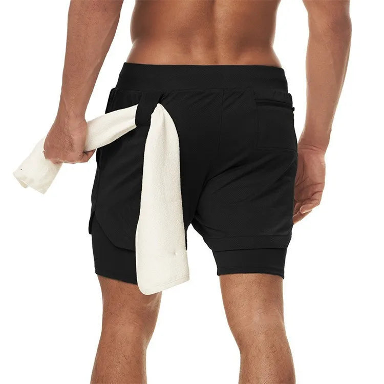 Running Shorts Men Gym Sports Quick Dry Workout Training Gym Fitness Jogging Short Pants Summer Men Shorts