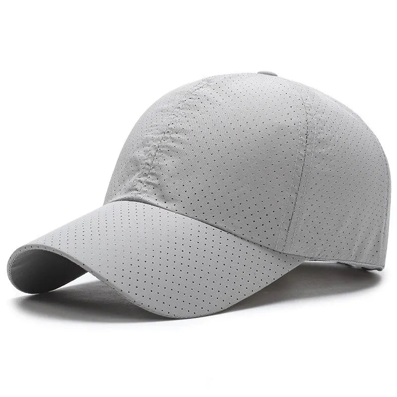 Hat Men Spring Summer Solid Color Mesh Cap Baseball Cap Women Autumn Korean Edition Sunscreen Hat Mesh Breathable Peaked Cap