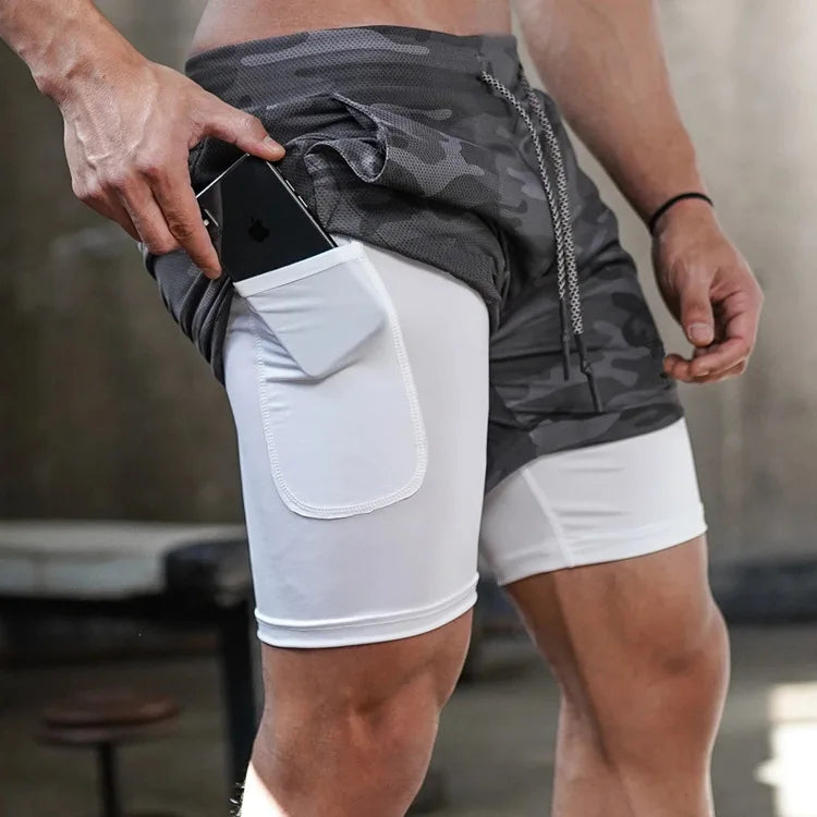 Running Shorts Men Gym Sports Quick Dry Workout Training Gym Fitness Jogging Short Pants Summer Men Shorts